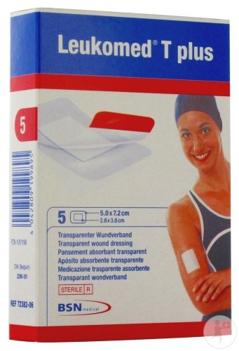 Leukomed T Plus transparent wound dressing 7.2x5cm 5 pieces (7238206)