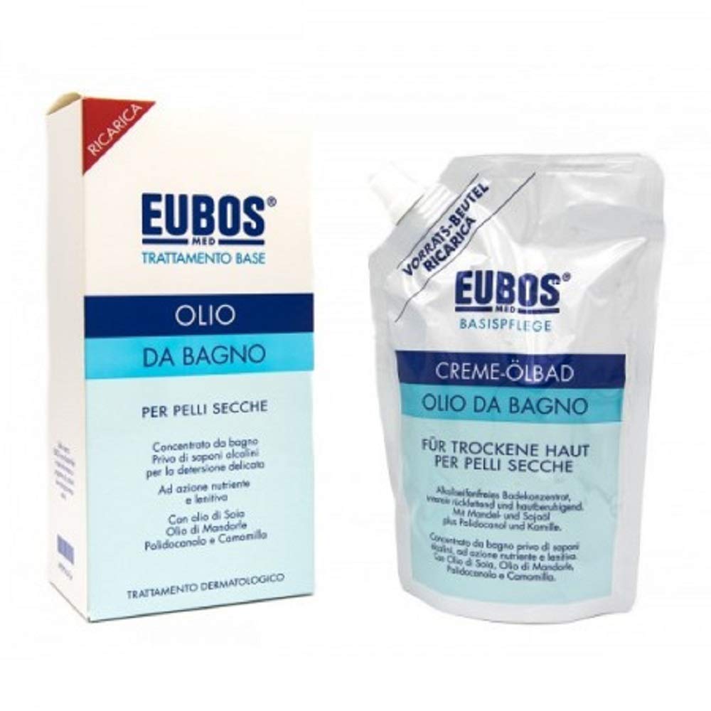 EUBOS OLIO BAGNO RICARICA400ML