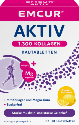 Aktiv 1300 Kollagen plus Magnesium Zitrone Kautabletten 30 St, 46,5 g