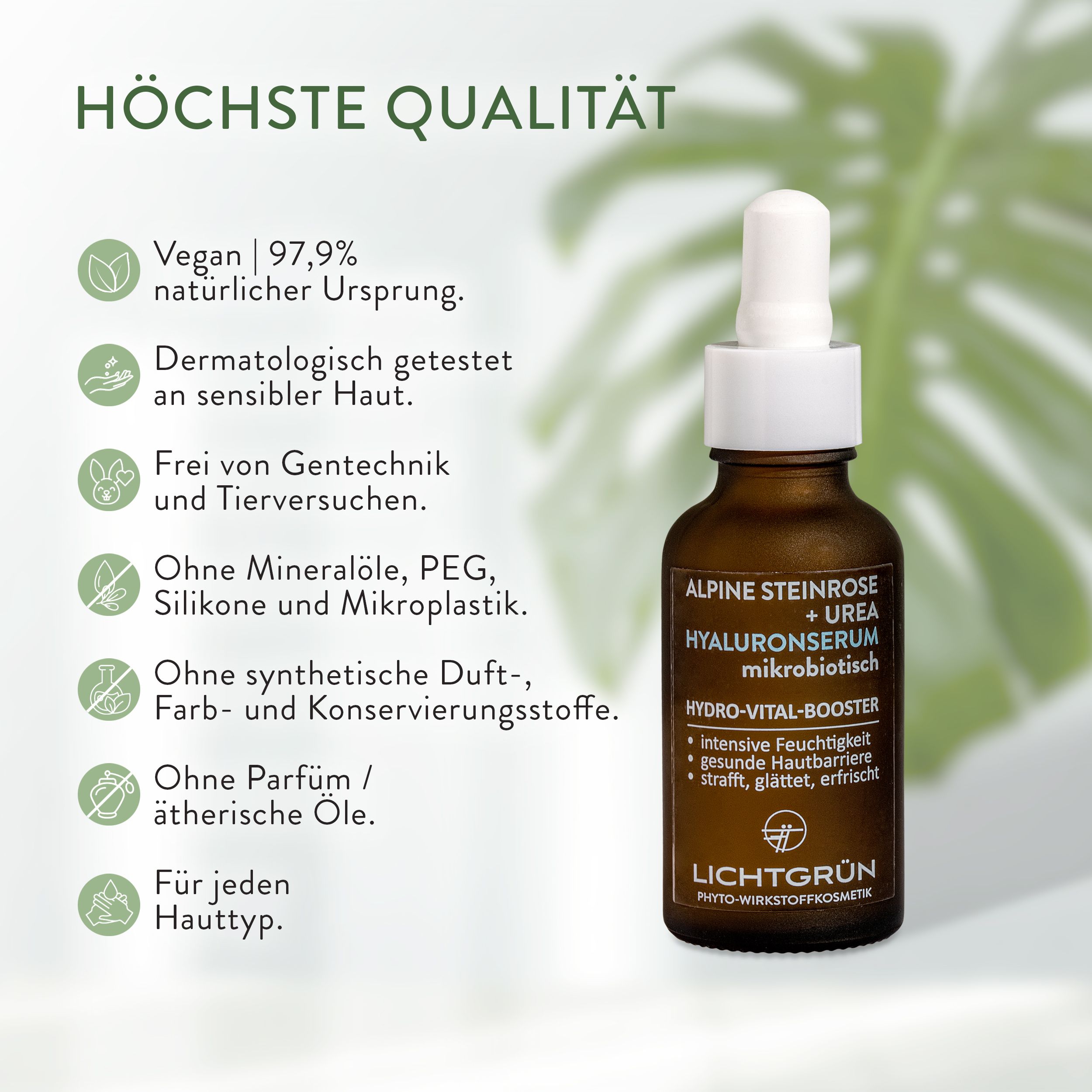 LICHTGRÜN® Hyaluronserum 4-fach mikrobiotisch