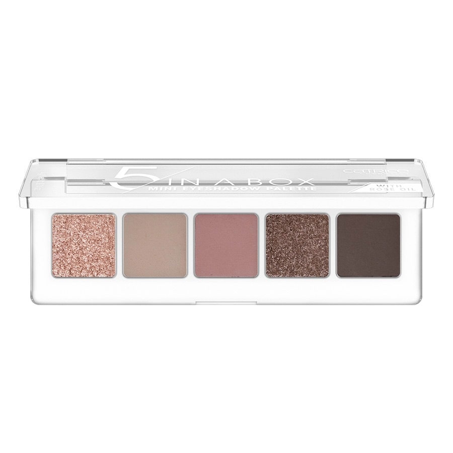 CATRICE 5 in a Box Mini Eyeshadow Palette, Soft Rose Look 020