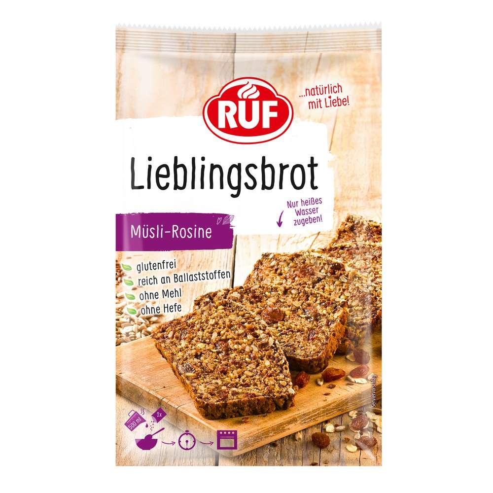 Favorite bread, muesli-raisin
