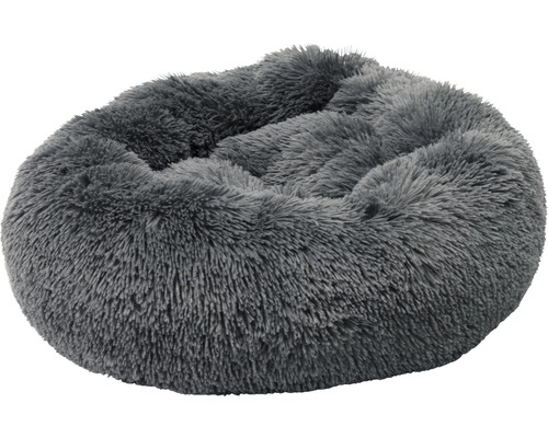 Karlie round bed 76 x 76 x 17 cm gray