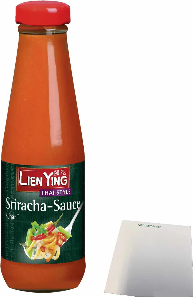 Lien Ying Thai Style Sriracha Sauce hot (200ml bottle) + usy block
