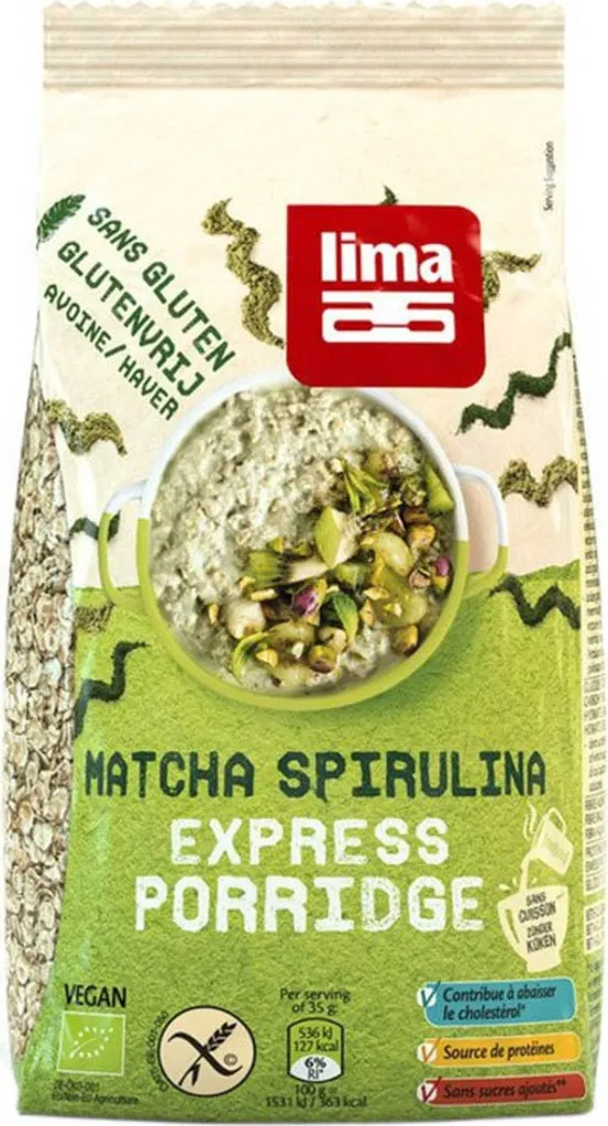 Lima Porridge Matcha Spirulina350g