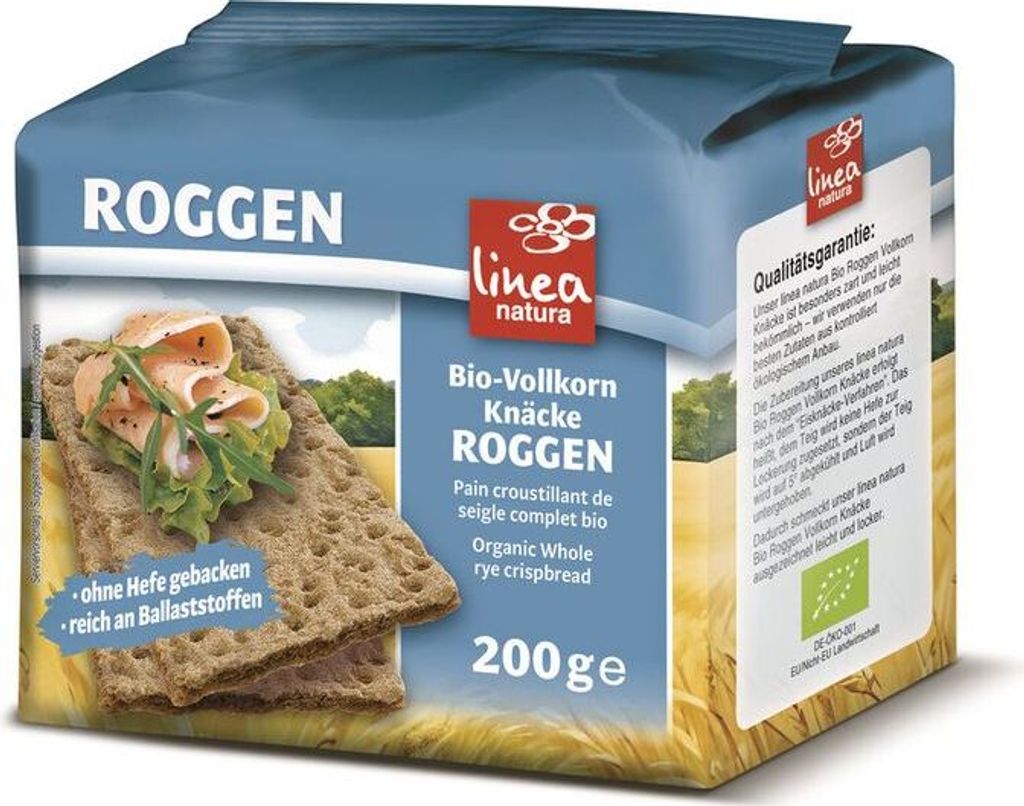 Linea rye whole grain crisps -- 200g x 10 - pack of 10 PU
