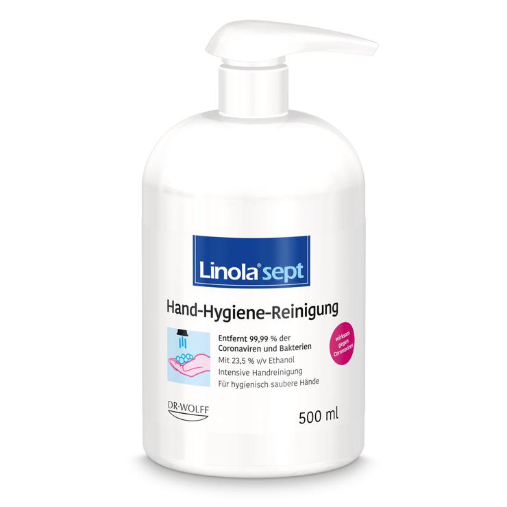 Linola® sept hand hygiene cleaning: hand soap for hygienically clean hands