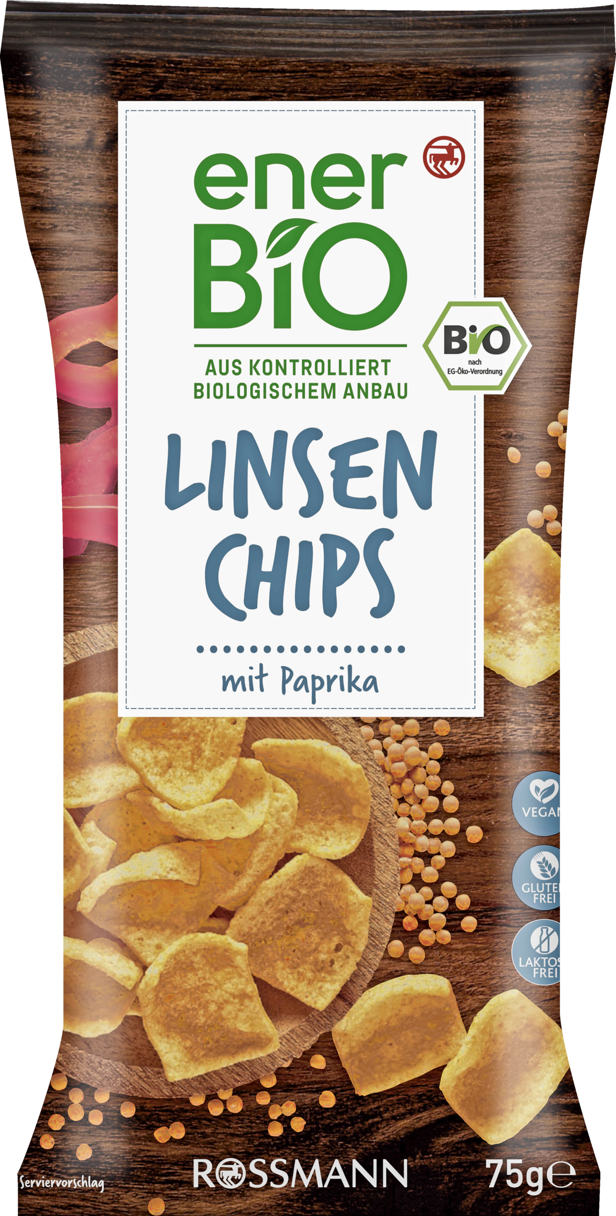 enerBiO Linsen chips paprika