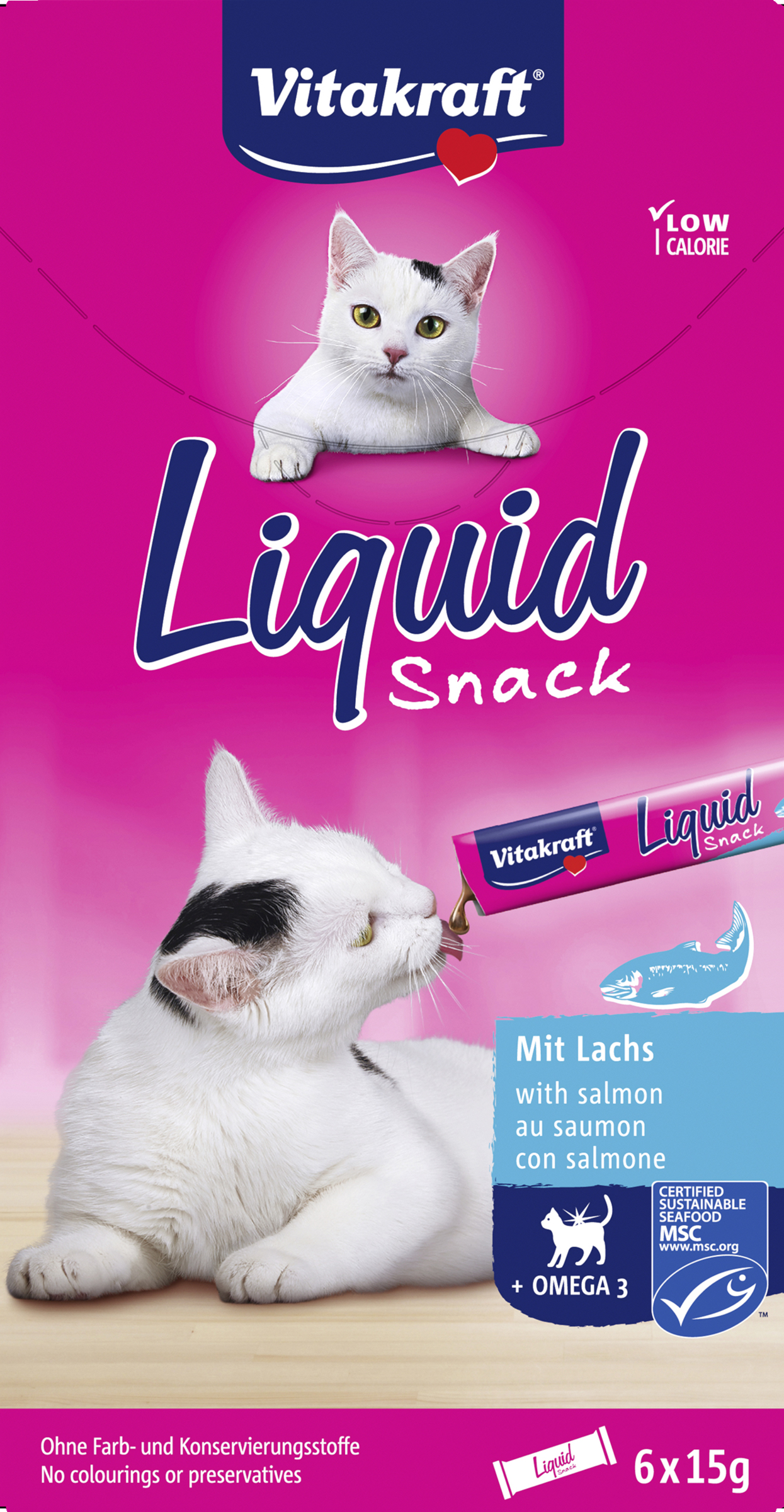 Vitakraft LiquidSnack Salmon MSC + Omega3