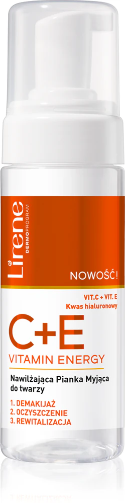 Lirene Vitamin C+E hydrating cleansing foam with vitamins C and E