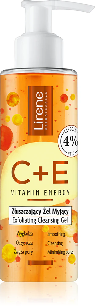 Lirene Vitamin Energy C+E Cleansing Gel with Exfoliating Effect