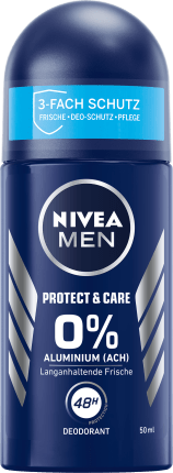 NIVEA MEN Deodorant Roll On Deodorant Protect & Care, 50 ml
