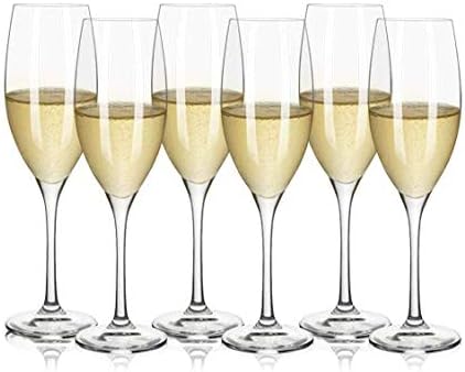 Stölze Lausitz Classic 2000029 Champagne Goblets 6.5 x 21.7 cm 240 ml Set of 6