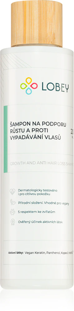 Lobey Hair Care Shampoo for improved hair growth and against hair loss