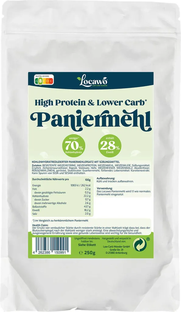 Locawo High Protein & Low Carb* Breadcrumbs 250g