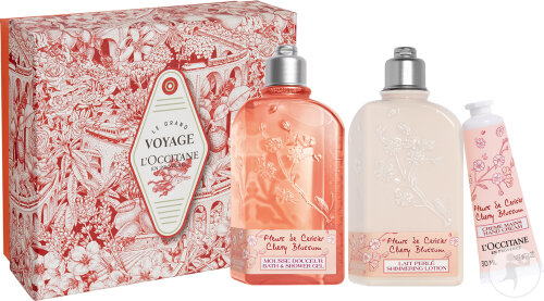 LOccitane gift set The Great Journey Cherry Blossom 3 products