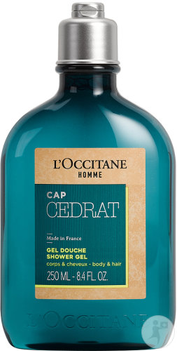 LOccitane LHomme Cap Cédrat Shower Gel Body And Hair For Men 250ml