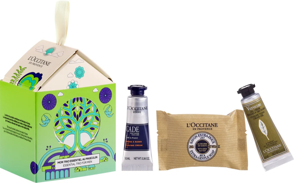 L’Occitane Men Ornament Gift Set (For Face and Body) for Men