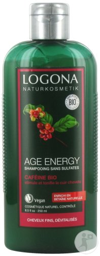 Logona Age Energy Shampoo Organic Caffeine and Goji Berries Thinning Hair Bottle 250ml