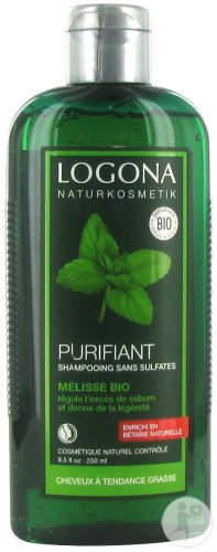 Logona Anti-Grease Shampoo Organic Lemon Balm Oily Hair Organic Bottle 250ml