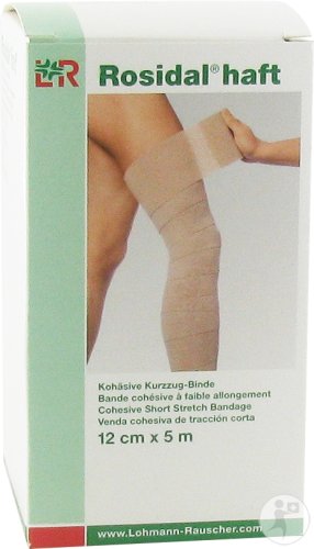 Lohmann & Rauscher Rosidal adhesive cohesive short-stretch bandage 12cm x 5m piece 1 (31976)