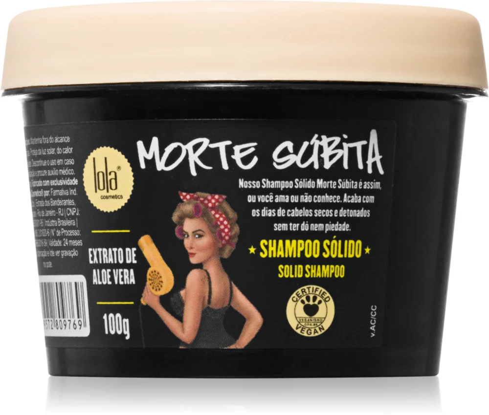 Lola Cosmetics Morte Súbita Shampoo Sólido the cleansing shampoo with peeling effect