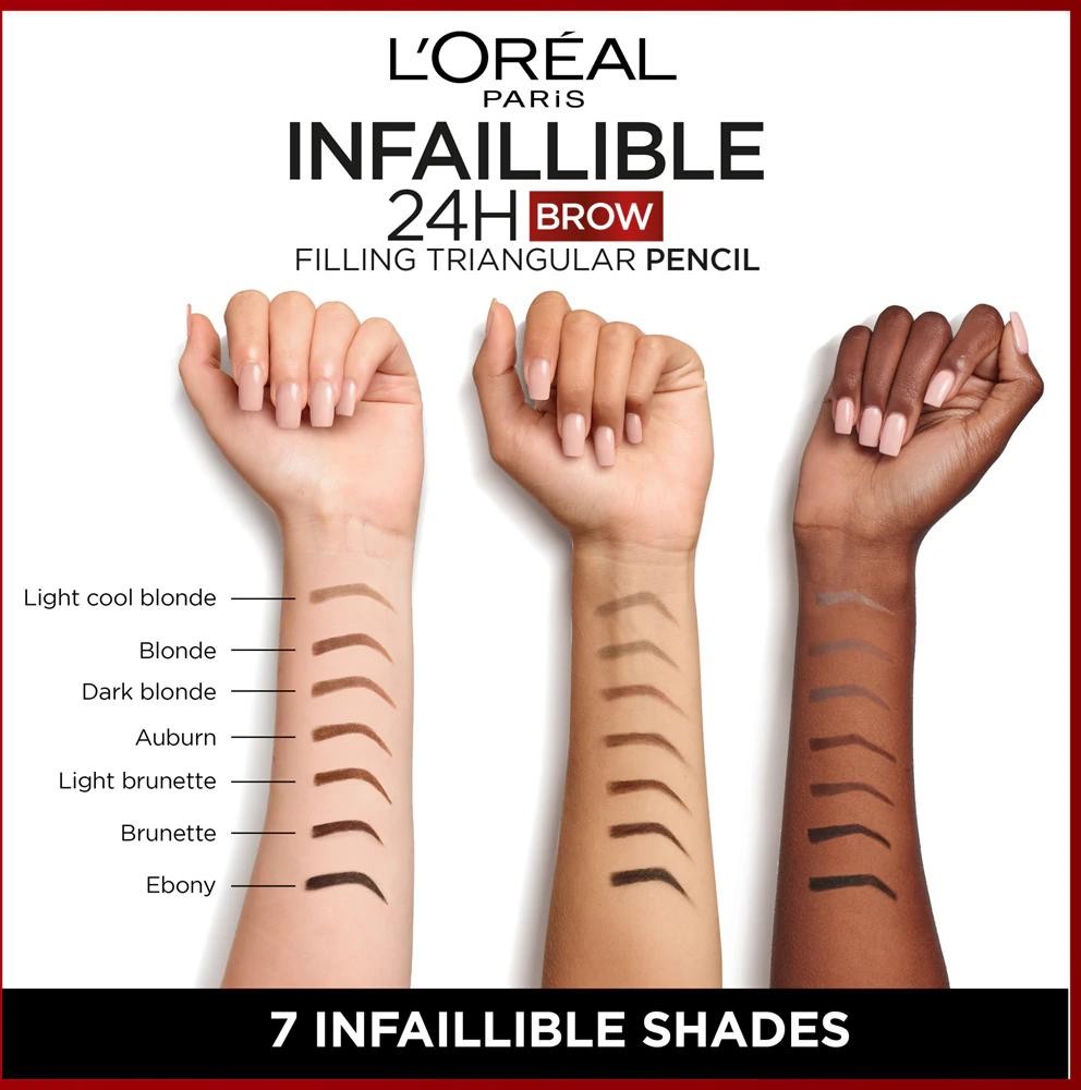 L’Oréal Paris Infaillible 24h Filling Triangular Pencil Precision eyebrow pencil waterproof