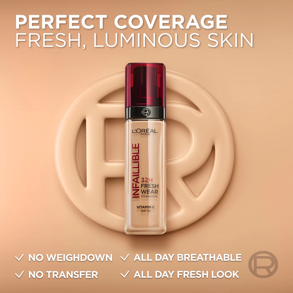 L’Oréal Paris Infaillible 32H Fresh Wear long-lasting liquid make-up