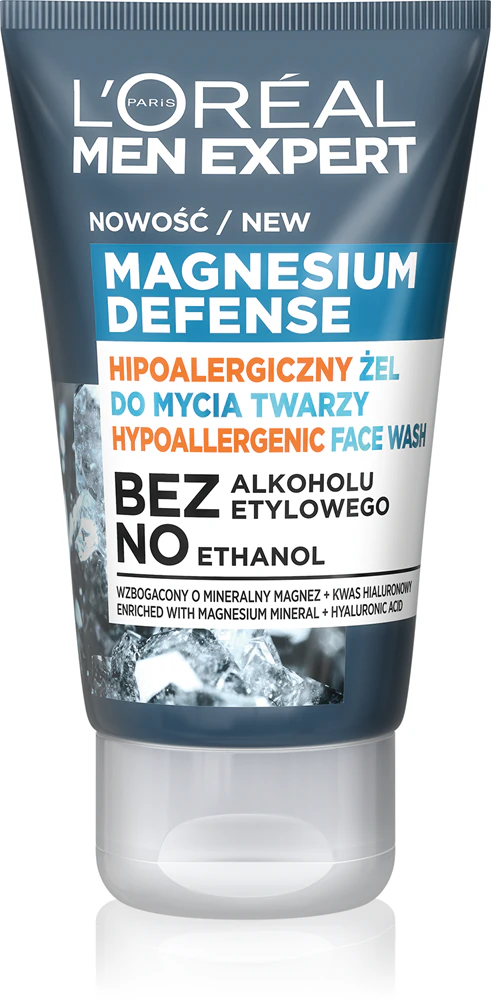 L’Oréal Paris Men Expert Magnesium Defense facial cleansing gel for men
