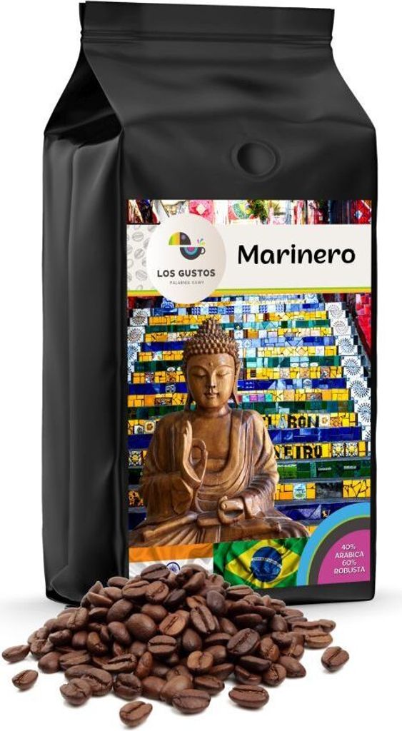 Los Gustos Marinero Coffee Beans 250 g, Unground, Coffee Beans for Fully Automatic Coffee Machines, Freshly Roasted