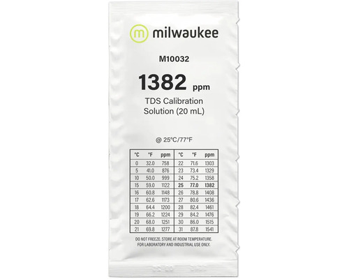 Solution Aquarium Milwaukee M10032B TDS calibration solution 1332 ppm (25 x 20 ml) water analysis