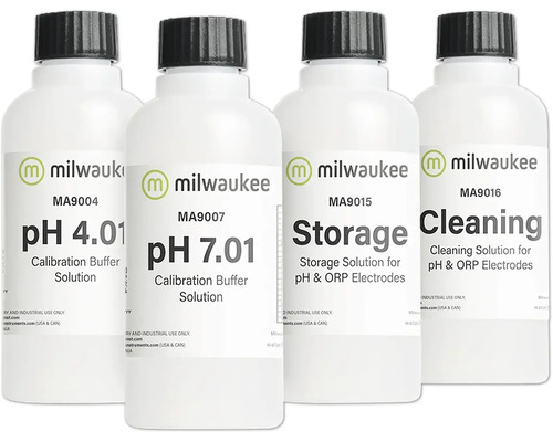Solution Aquarium Milwaukee pH-Start pH starter package calibration solutions water analysis per bottle 230 ml
