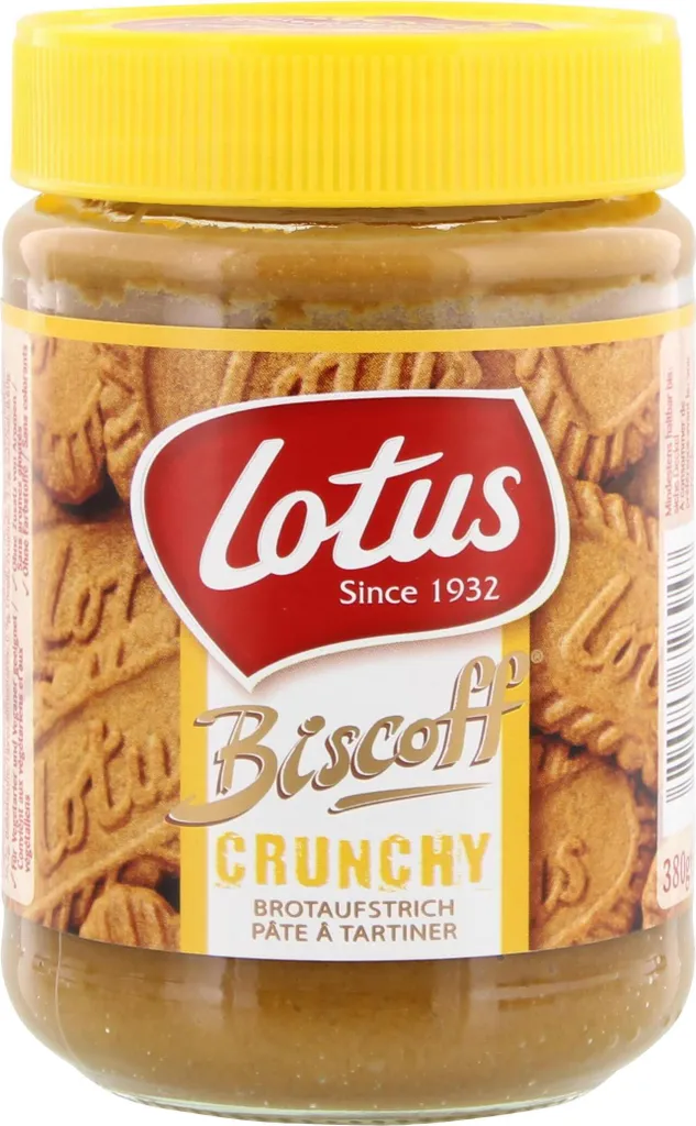 Lotus Biscoff Crunchy cremiger Brotaufstrich aus Karamellgebäck 380g