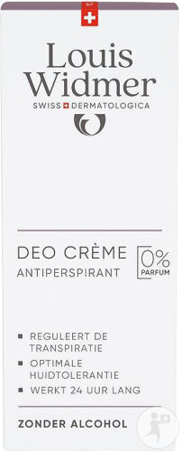 Louis Widmer Deodorant Antiperspirant Cream Without Perfume 40ml