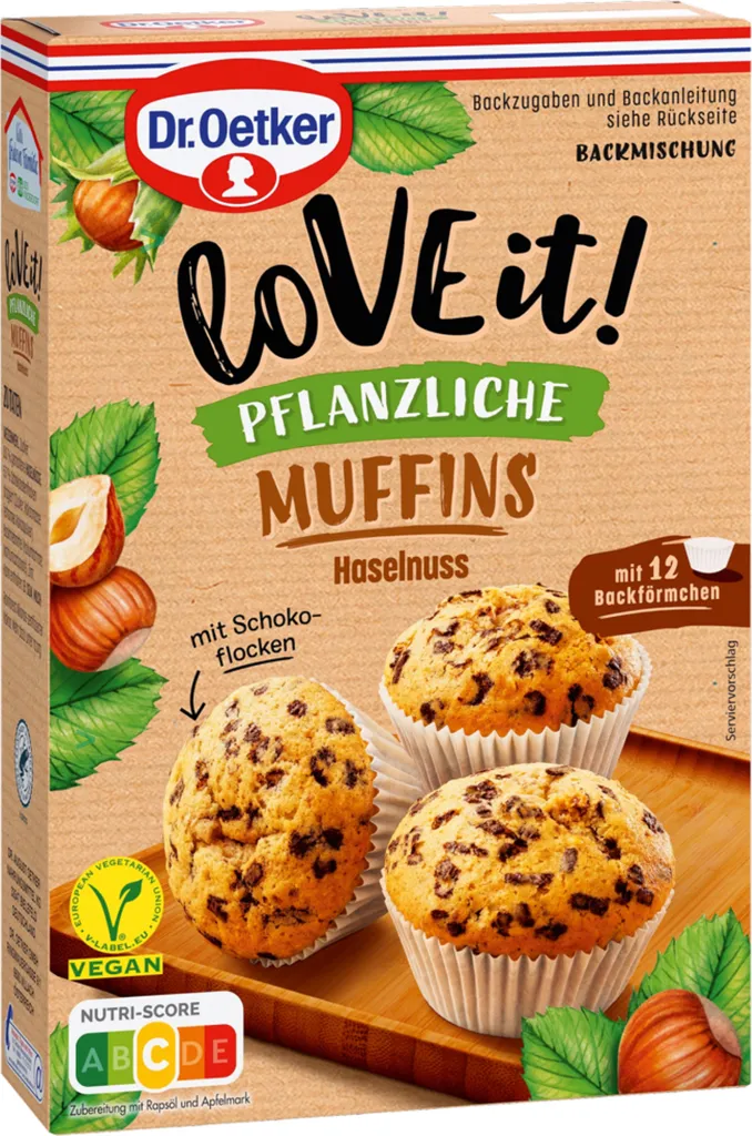 Love it Muffins Hazelnut Baking Mix Plant-Based Vegan 435g