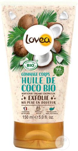 Lovea Body Scrub Organic Coconut Oil Bio Cosmos Certified 150ml