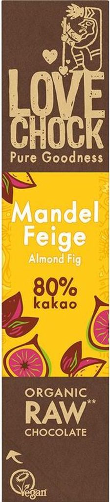lovechock Riegel Mandel/Feige 80% -- 40g x 12  - 12er Pack VPE