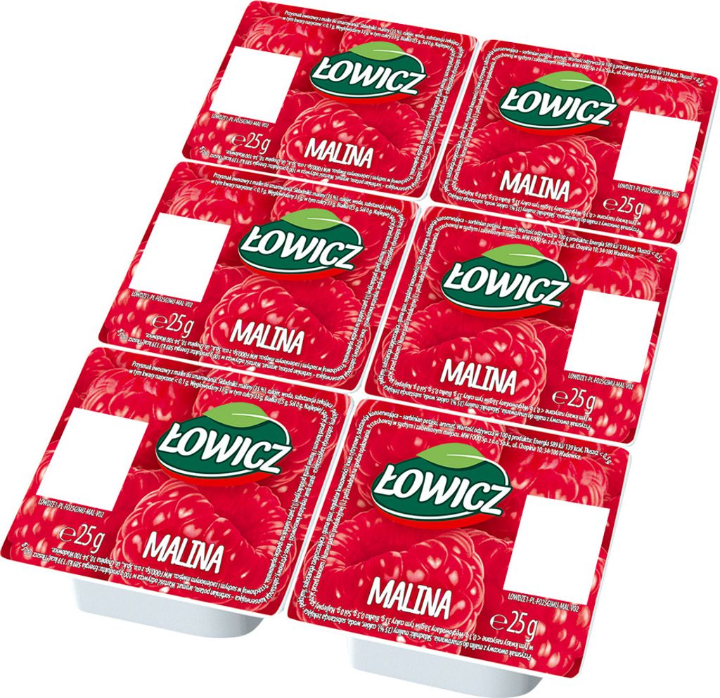 Łowicz Owocowy Produkt Himbeere 6 X 25 G