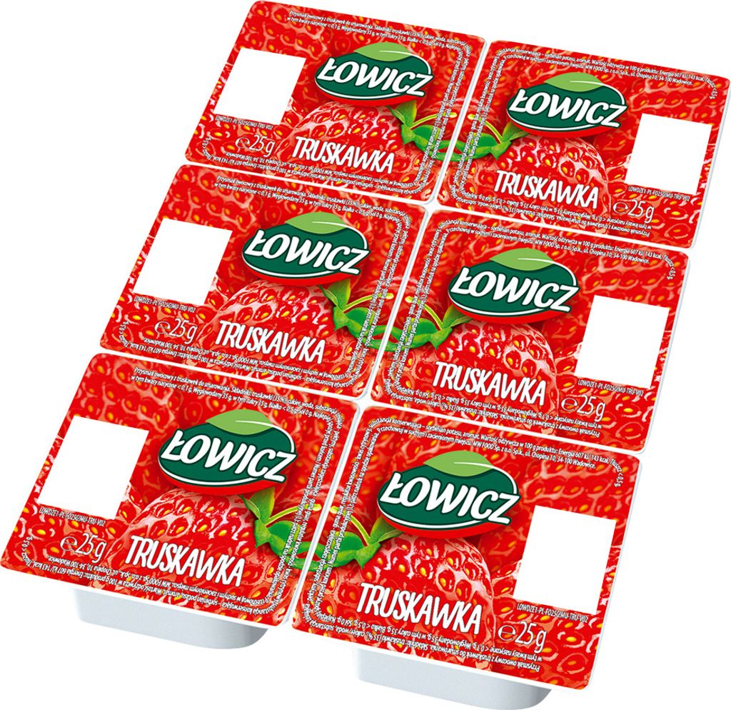 Łowicz Owocowy Produkt Truskawka 6 X 25 G
