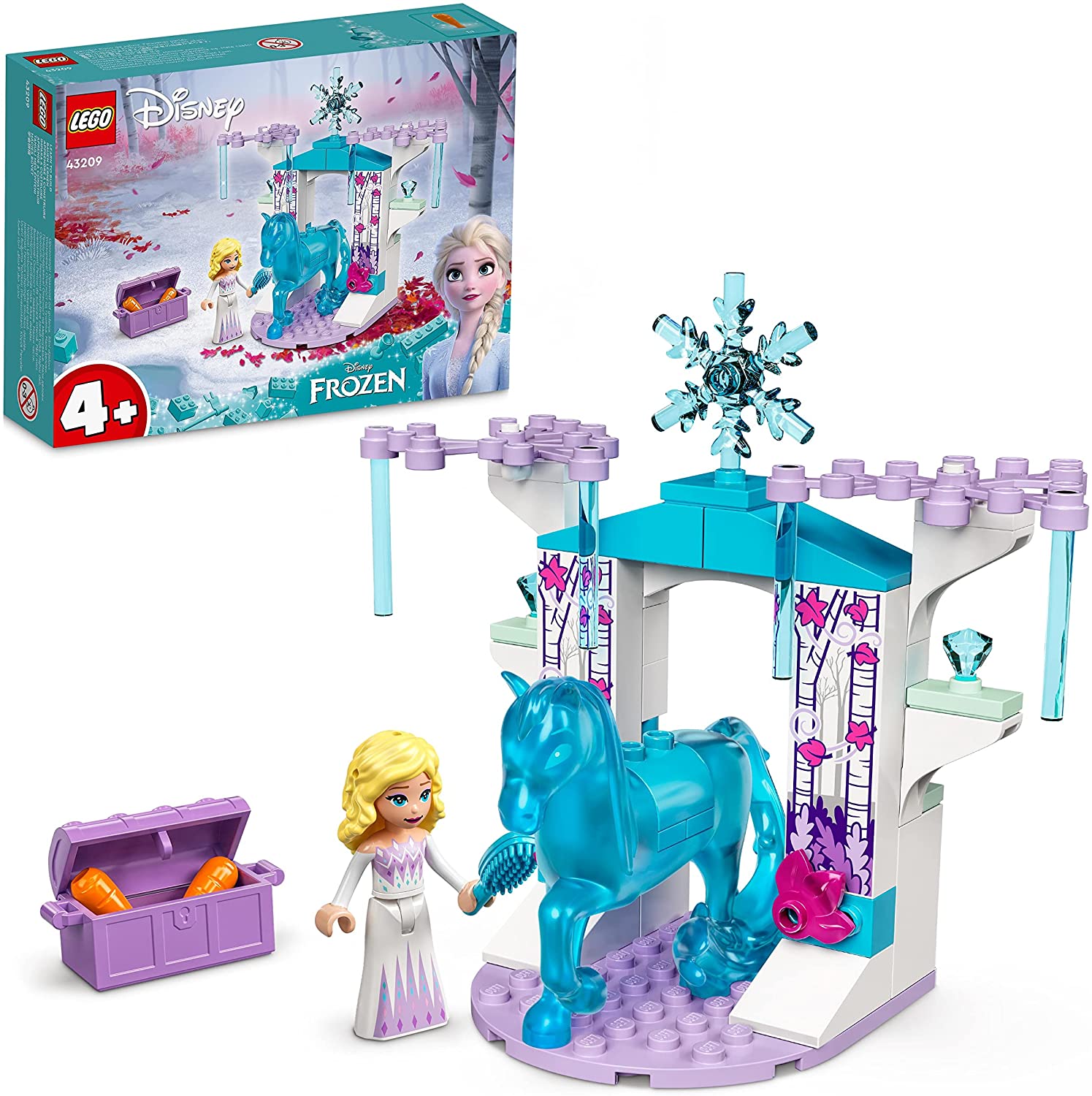 LEGO 43209 Disney Princess Elsa and Nokk Stable, Frozen, Toy with Elsa Mini