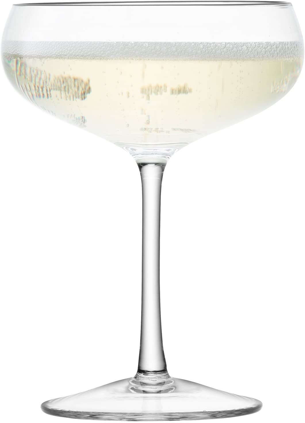 LSA International 215 ml Wine Champagne Saucer, Clear (Pack of 4)