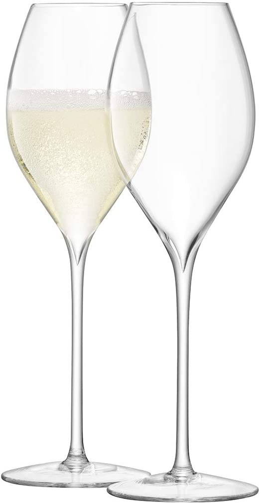 LSA International 370 ml Tulip Champagne Flutes - Clear (Pack of 2)