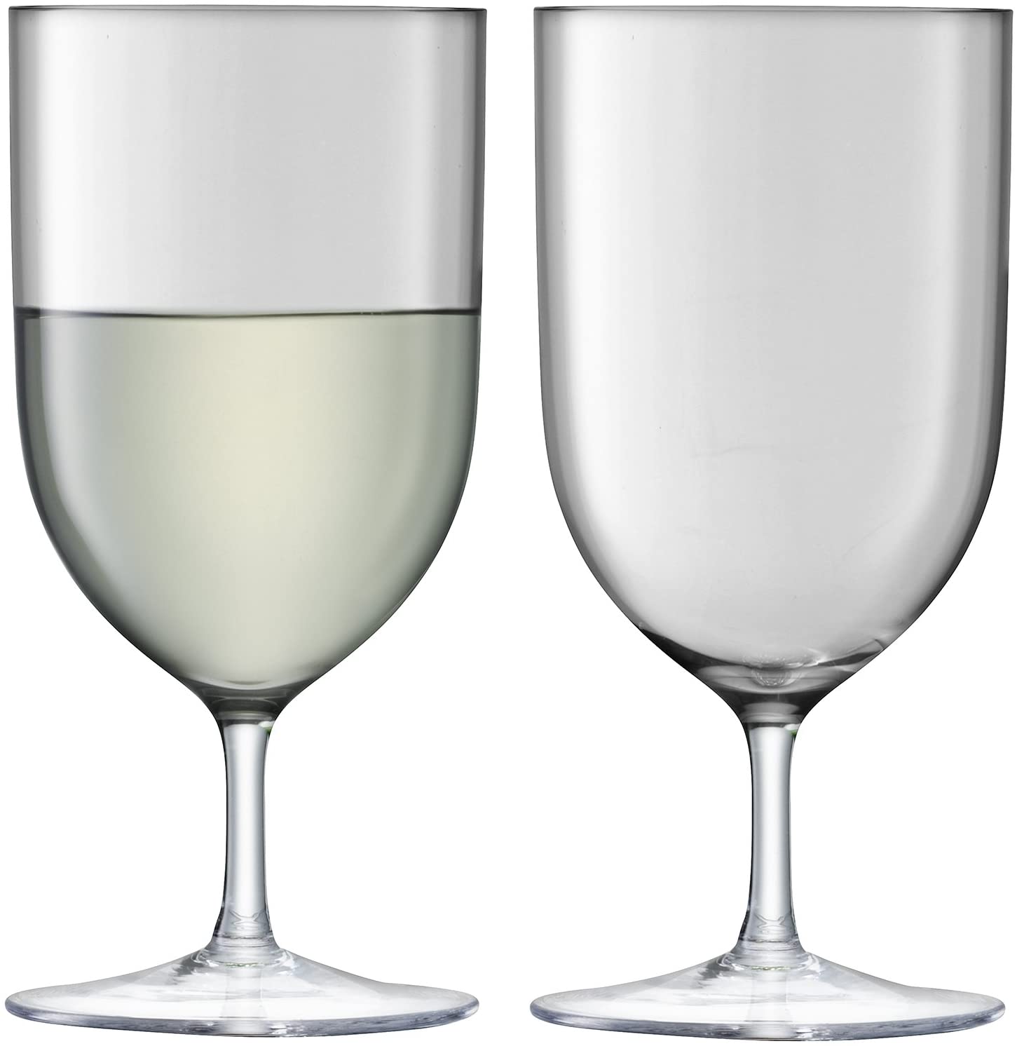 LSA International 400ml Touch Wine/Water Glasses Pale Slate Grey 8 X 8 X 16.5 cm
