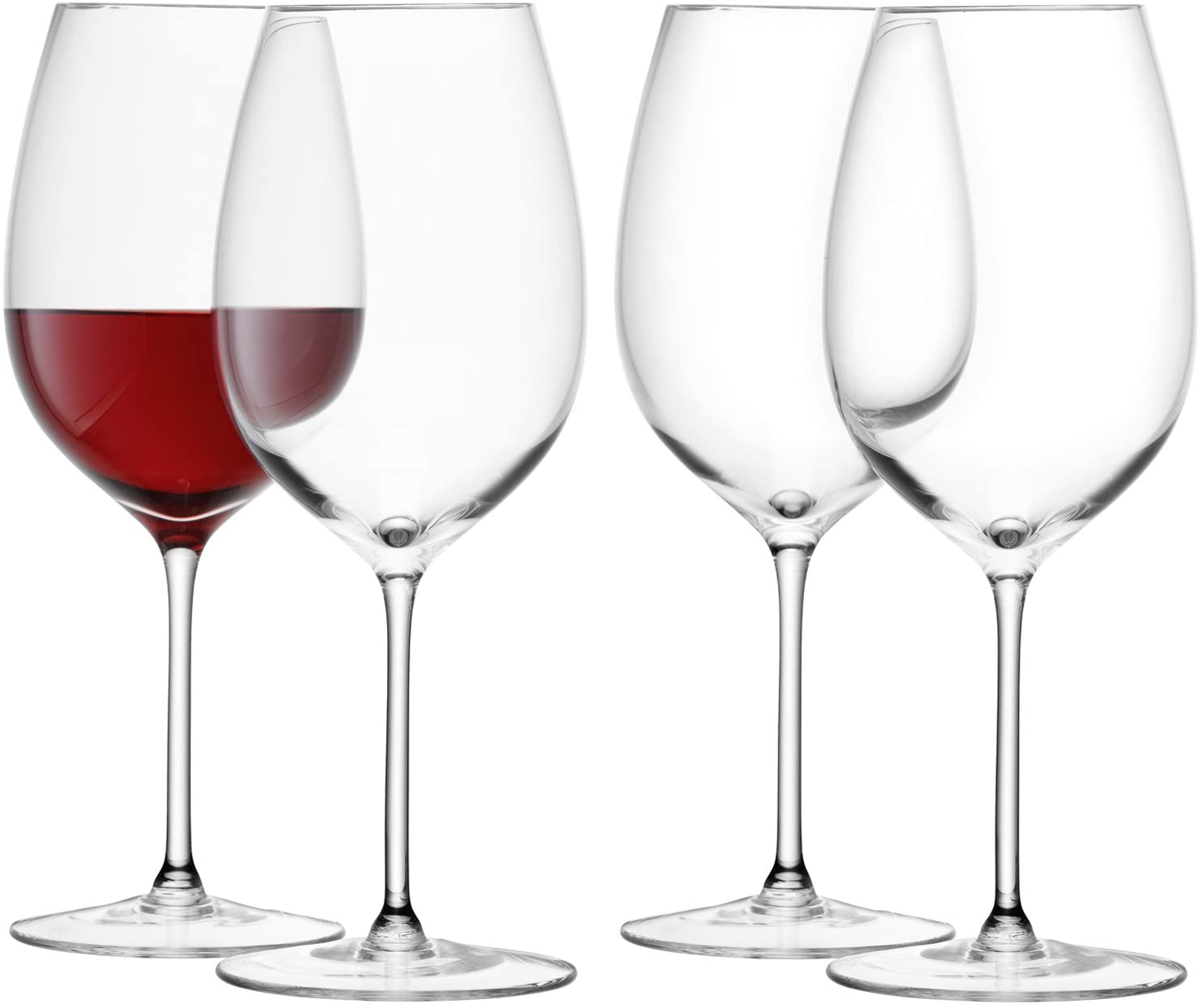 LSA International 420 ml Red Wine Goblet, Transparent (Pack of 4)
