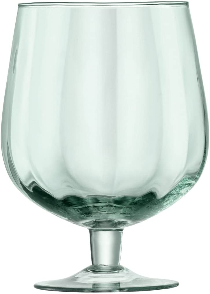 LSA International 750 ml Mia Craft Beer Glass, Clear Decorated (Pack of 2)