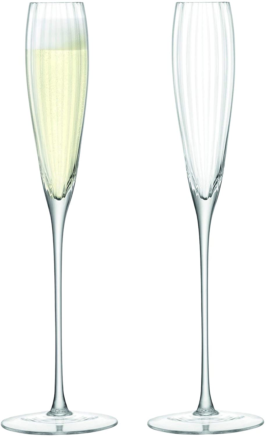 LSA International Aurelia Grand Champagne Flute 165 ml clear optics X 2, set of 2