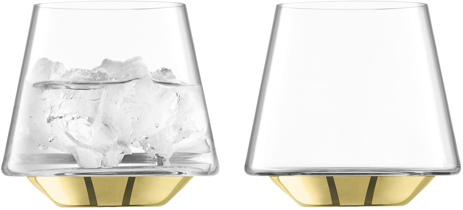 LSA International Space Water Wine Glass 430ml Gold Set of 2 Water/Wine Glass 430ml Set of 2, 2