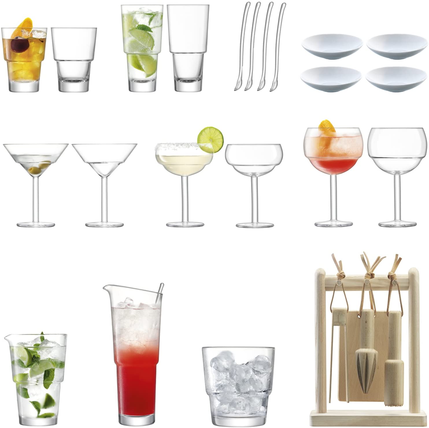 LSA International Mixologist Cocktail Connoisseur Set – 26 cm x 35 cm x 65.2