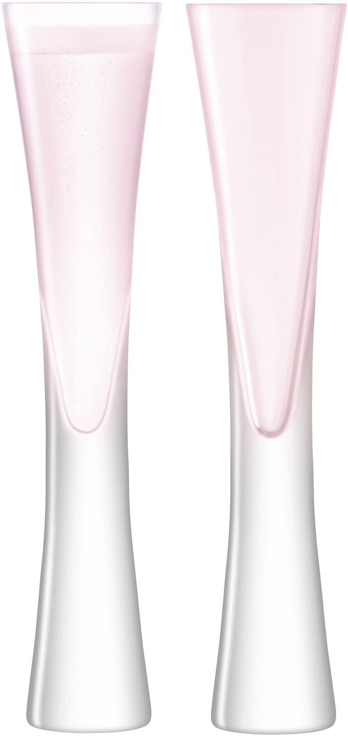 LSA Moya Champagne Flute 170 ml Light Pink x 2
