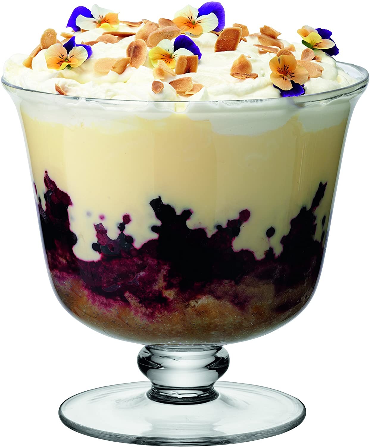 LSA Serve Tall Bowl with Base Diameter 22 cm Clear